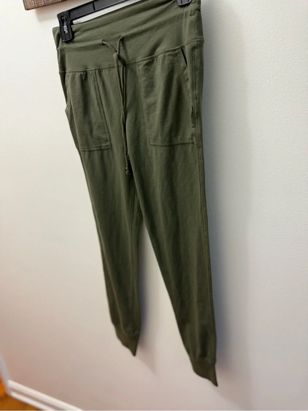 Olive Green Drawstring Jogger Pants wild Fable small